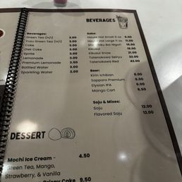 Menu as of 7.13.26 Menu as of 7.13.26
