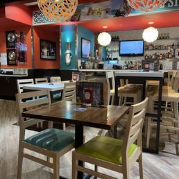 Inside seating area