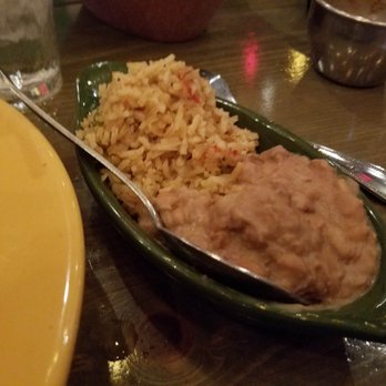 Lupe Tortilla Mexican Restaurant - Rice and beans that came with the flat enchilada entree - Tex-Mex Near Me - San Antonio, Texas
