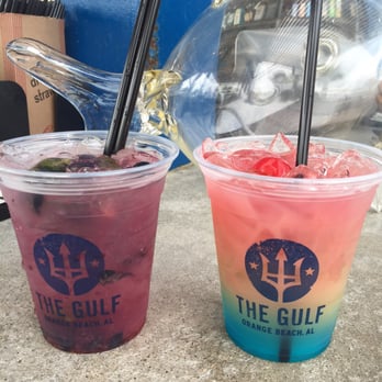 The Gulf - Blueberry Mojito & "Surfs Up" drink - Burgers Near Me - Orange Beach, Alabama The Gulf - Blueberry Mojito & "Surfs Up" drink - Burgers Near Me - Orange Beach, Alabama