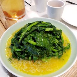 Pea Sprouts in Golden Soup