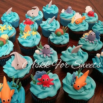 Askk for Sweets Home Bakery - Aweaome under the sea cupcakes - Desserts Near Me