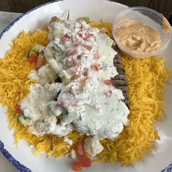 Tazā - Lamb skewer bowl - Mediterranean Near Me - Chanhassen, Minnesota