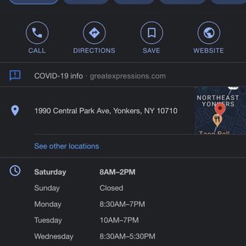 Great Expressions Dental Centers - Apparent hours of operation - Oral Surgeons Near Me - Yonkers, New York Great Expressions Dental Centers - Apparent hours of operation - Oral Surgeons Near Me - Yonkers, New York