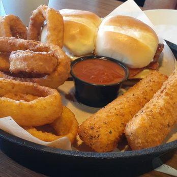 Denny's - Mozzarella sticks, sliders, and onion rings. 5/9/26 - American Near Me - Calimesa, California Denny's - Mozzarella sticks, sliders, and onion rings. 5/9/26 - American Near Me - Calimesa, California