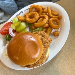 Lincoln Square Pancake House - Breaded tenderloin & onion rings!