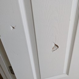 Damage to bedroom door