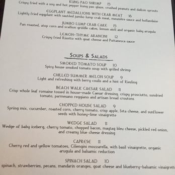 Beach Walk Cafe - Dinner menu - Seafood Near Me - Destin, Florida Beach Walk Cafe - Dinner menu - Seafood Near Me - Destin, Florida