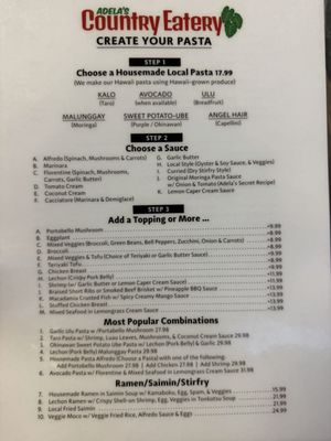 Menu photo 4 Adela’s Country Eatery Kaneohe, HI