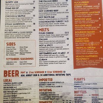 September’s Taproom & Eatery - Menu - Sports Bars Near Me - Rialto, California September’s Taproom & Eatery - Menu - Sports Bars Near Me - Rialto, California