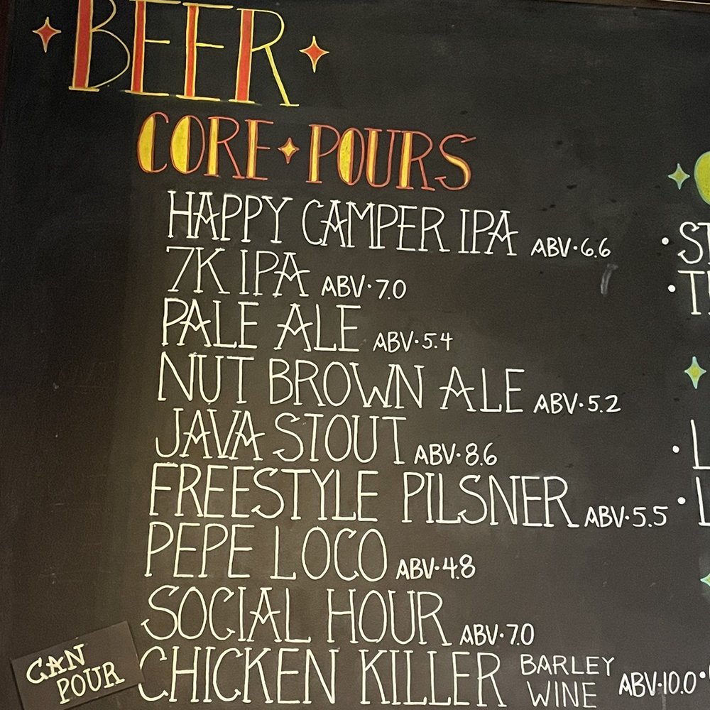Santa Fe Brewing - the menu for the beer - Breweries Near Me - Santa Fe, New Mexico