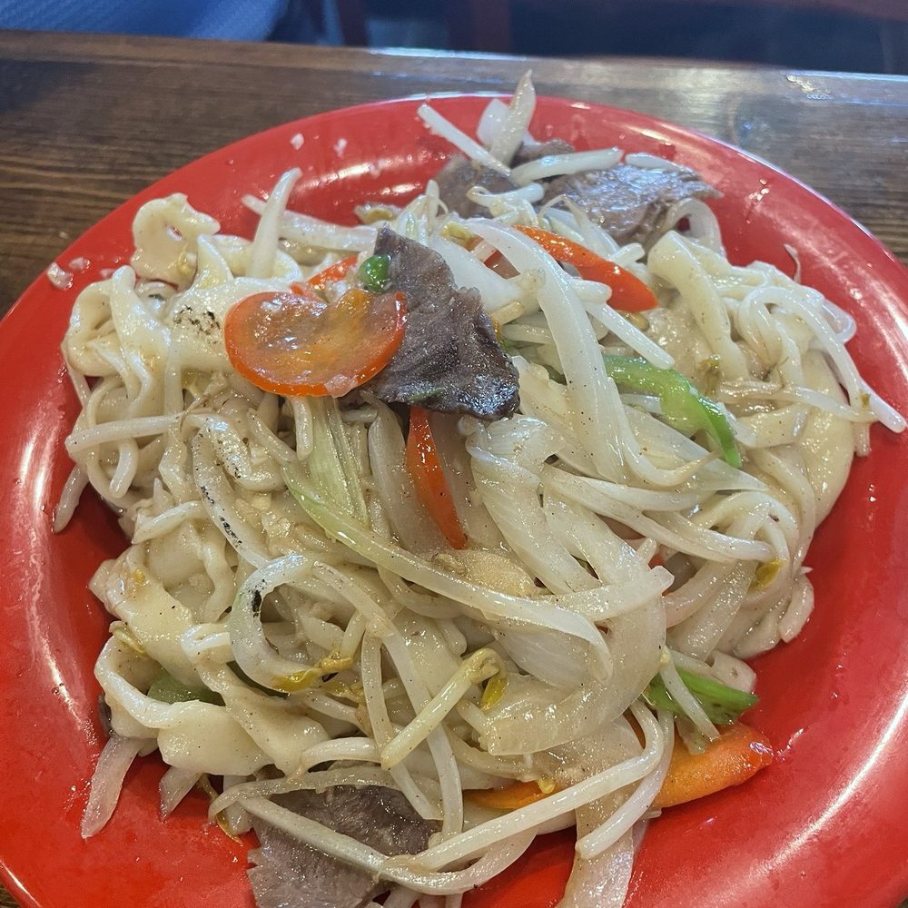 Fat Ni BBQ - 42. Stir Fried Beef Noodle - Chinese Near Me - Carrollton, Texas Fat Ni BBQ - 42. Stir Fried Beef Noodle - Chinese Near Me - Carrollton, Texas