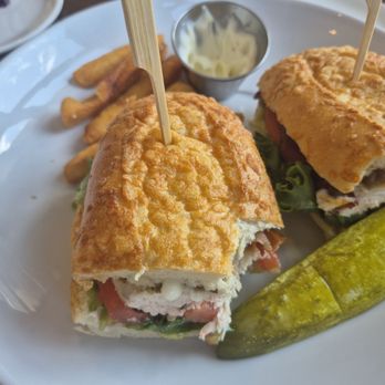 Joe’s Waterfront - Chicken BLT with (mostly eaten) fries - Burgers Near Me - Boston, Massachusetts Joe’s Waterfront - Chicken BLT with (mostly eaten) fries - Burgers Near Me - Boston, Massachusetts