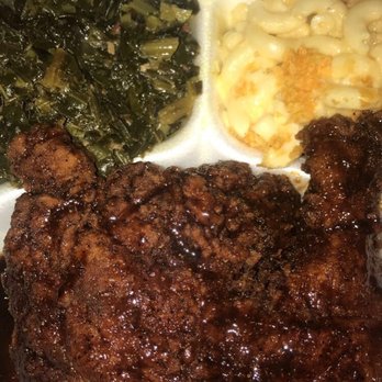 Slappy's Chicken - Leg qt. w/ collards and Mac and cheese. - Chicken Shop Near Me - Winston-Salem, North Carolina Slappy's Chicken - Leg qt. w/ collards and Mac and cheese. - Chicken Shop Near Me - Winston-Salem, North Carolina