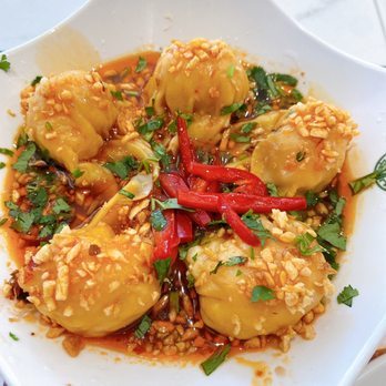 Tim Ho Wan - S13. Wontons in Hot and Spicy Sauce - Dim Sum Near Me - Irvine, California Tim Ho Wan - S13. Wontons in Hot and Spicy Sauce - Dim Sum Near Me - Irvine, California
