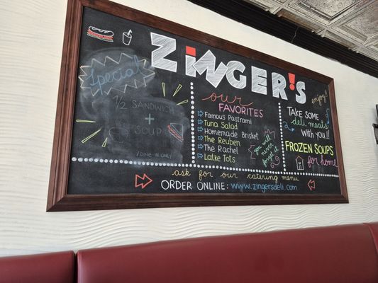 Menu photo 2 Zinger's Delicatessen Boca Raton, FL Menu photo 2 Zinger's Delicatessen Boca Raton, FL
