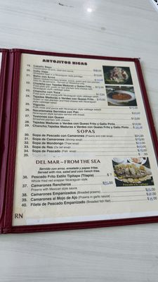 Menu photo 3 El Rinconcito Nicaraguense San Francisco, CA