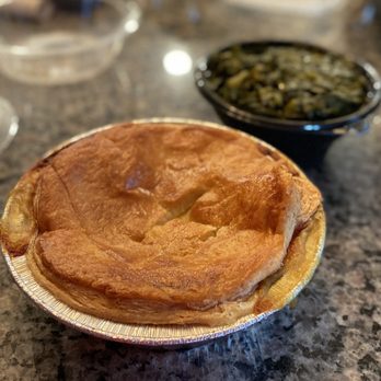 Miss Prissy's - Chicken Pot Pie with Collard Greens - Soul Food Near Me - Syracuse, New York