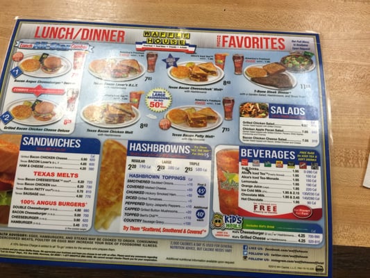 Menu photo 6 Waffle House Gainesville, FL