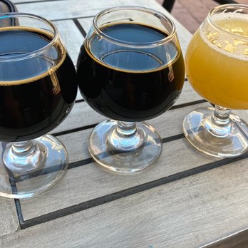 Casey Brewing Taproom - Tasters of stout x2, IPA - Breweries Near Me - Glenwood Springs, Colorado