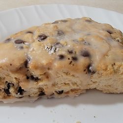 Just Say Cheesecake - Chocolate Chip Scone: Love chocolate chips; Not too sweet, excellent