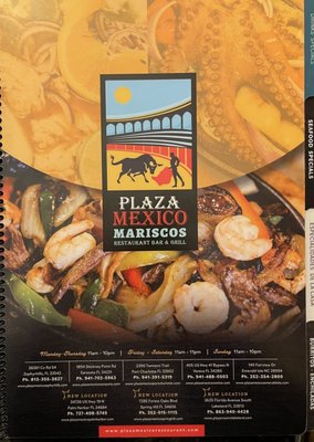 Menu photo 1 Plaza Mexico Venice, FL