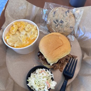 Q Barbeque - Kids Mini BBQ Sandwich + Mac and Cheese Brisket Burnt Ends BBQ Plate + Collard Greens + Hush Puppies - Barbeque Near Me - Glen Allen, Virginia Q Barbeque - Kids Mini BBQ Sandwich + Mac and Cheese Brisket Burnt Ends BBQ Plate + Collard Greens + Hush Puppies - Barbeque Near Me - Glen Allen, Virginia