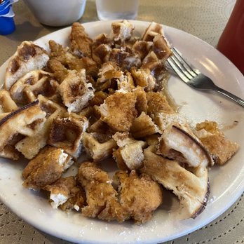 Salty's on Second - Cut chicken and waffles - Bars Near Me - Fairbanks, Alaska