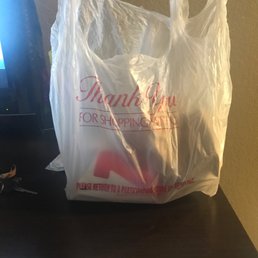 A shopping bag with the food in a brown bag and very cold infull cup of fries very dissatisfied A shopping bag with the food in a brown bag and very cold infull cup of fries very dissatisfied