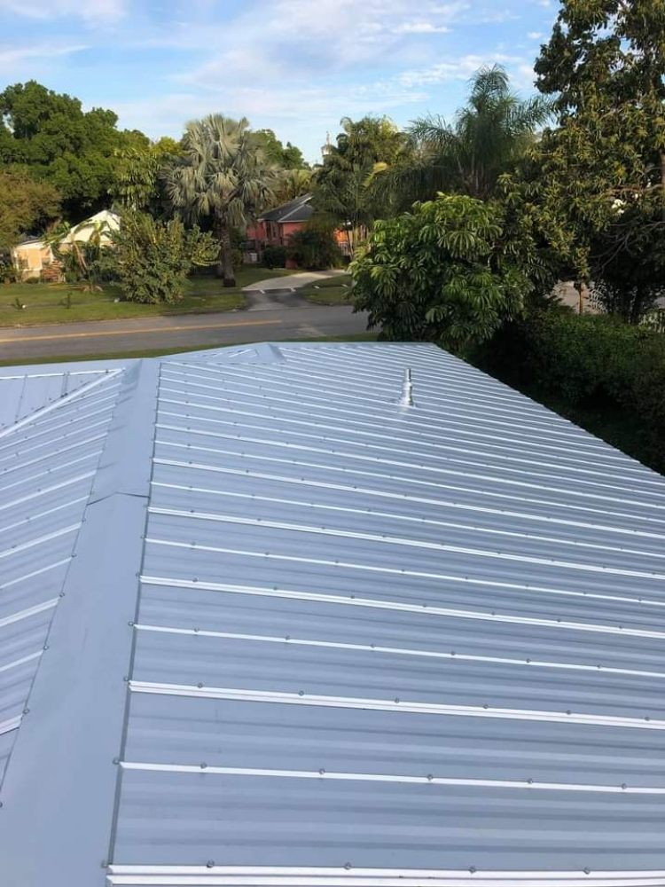 Slide of Affordable Metal Roof Installation