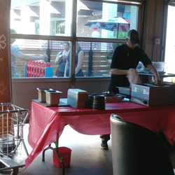 Rebel Meal Co. Kitchen - Chef settinf up his taco station