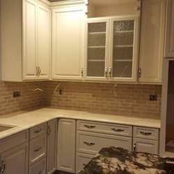 York Tile & Marble - Marble Kitchen backsplash.