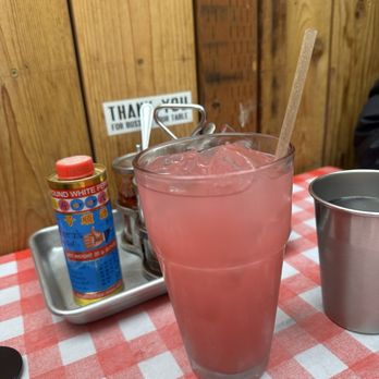 Khao Moo Dang - Lychee Hibiscus Juice - Thai Near Me - Portland, Oregon Khao Moo Dang - Lychee Hibiscus Juice - Thai Near Me - Portland, Oregon