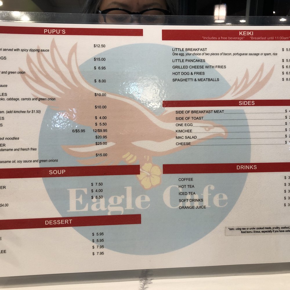 Eagle Cafe - Menu page 2 - Breakfast & Brunch Near Me - Honolulu, Hawaii Eagle Cafe - Menu page 2 - Breakfast & Brunch Near Me - Honolulu, Hawaii