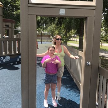Freedom Playground - This is one of two water misting spots - Parks Near Me - DeLand, Florida