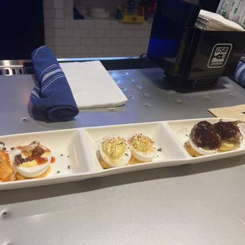 Flight Deck Pub - Deviled egg flight - Pubs Near Me - St. Louis, Missouri
