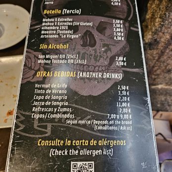 Matador - Menu - Tapas/Small Plates Near Me - Madrid, M Matador - Menu - Tapas/Small Plates Near Me - Madrid, M