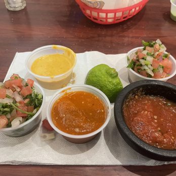 Real Taco - A few things from the salsa bar - Mexican Near Me - Tulsa, Oklahoma Real Taco - A few things from the salsa bar - Mexican Near Me - Tulsa, Oklahoma