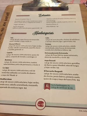 Menu photo 2 Burguett Seville, SE Menu photo 2 Burguett Seville, SE