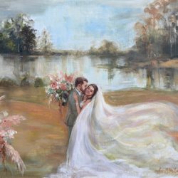 Ann Bailey Studio - Live Wedding Painter - Capturing unforgettable romantic moments in fine art. Custom live wedding painting & portraiture by Ann Bailey Studio.