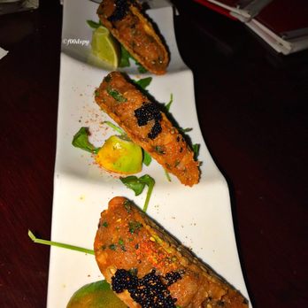 AnQi Bistro - Tuna taco with caviar - Asian Fusion Near Me - Costa Mesa, California