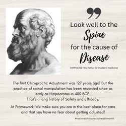 Framework Chiropractic - We make sure you are in the best place for care and that you comfortable getting adjusted