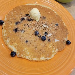 Crunchy blueberry pancake