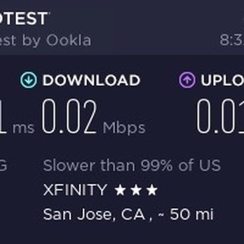 XFINITY Store by Comcast - 3921ms is almost 4 seconds of delay for you. Imagine playing Fortnite with that connection. - Television Service Providers Near Me - San Jose, California