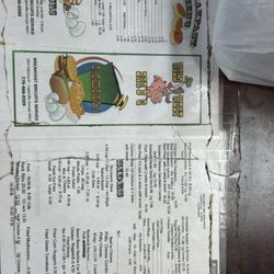J and L Wild West Barbeque - Menu