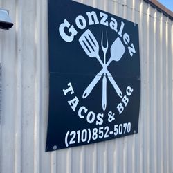 Gonzalez Tacos & BBQ - Front of building...