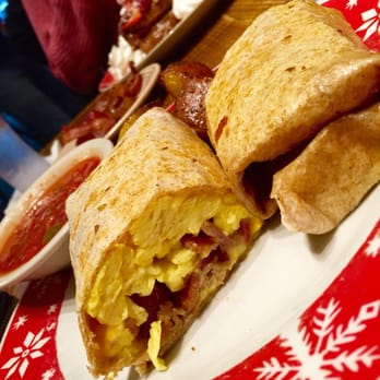 Strawberry Place - Breakfast burrito (scrambled eggs, bacon, & cheddar) - Breakfast & Brunch Near Me - Nyack, New York Strawberry Place - Breakfast burrito (scrambled eggs, bacon, & cheddar) - Breakfast & Brunch Near Me - Nyack, New York