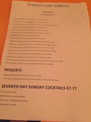 Menu photo 1 777 Dublin, D