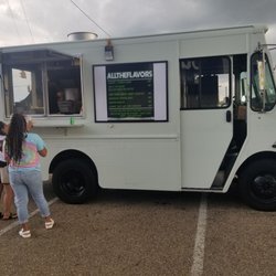 All The Flavors - The food truck in its spot.