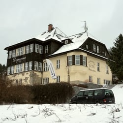 Hotel Domovina - February 2016. Fresh snow has fallen.